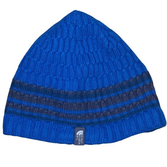 The North Face Blue Knit Beanie - Picture 1 of 3